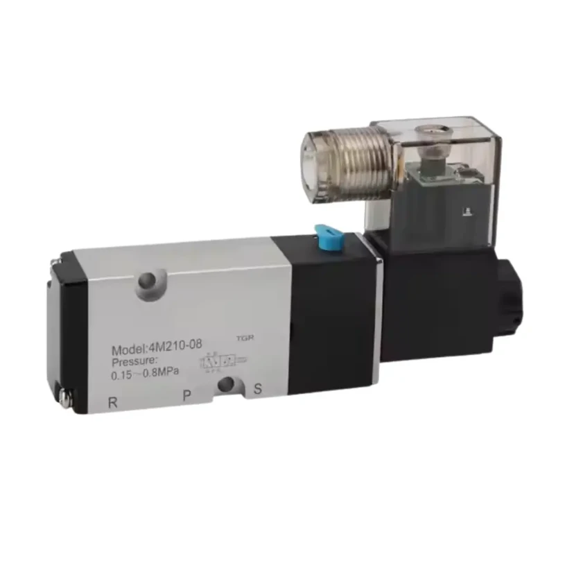 2- būdas 5- prievado aukšto slėgio pneumatinis solenoidinis vožtuvas (0-10} mpa)