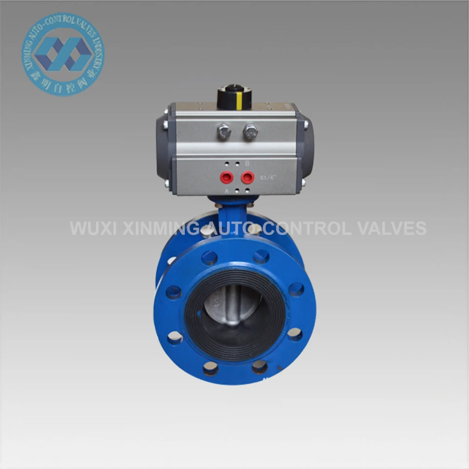 Aluminum Alloy Spring Reset Pneumatic Actuator, Double-acting Pneumatic Rotary Actuator