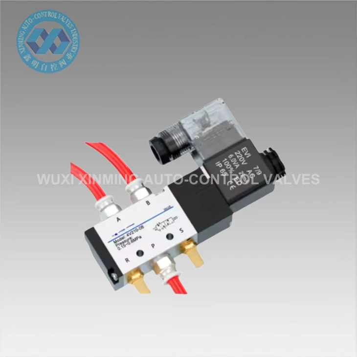 Aliuminio lydinio pneumatinis solenoidinis vožtuvas 52 AC220 V 110 V