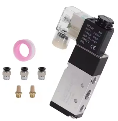 Pneumatinis solenoidinis vožtuvas 5 WAY 2- padėties valdymo oras 12v 24 V