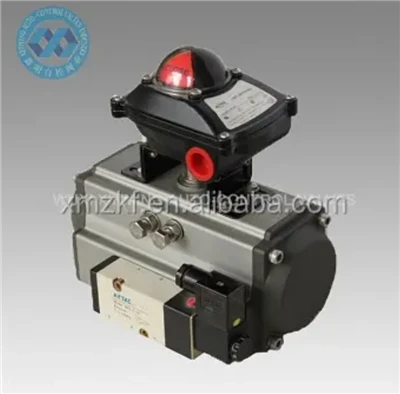 „Valve Airtac“ pneumatinis cilindro pavaros su pavaros padėties indikatoriumi ir „Airtac“ solenoidiniu vožtuvu