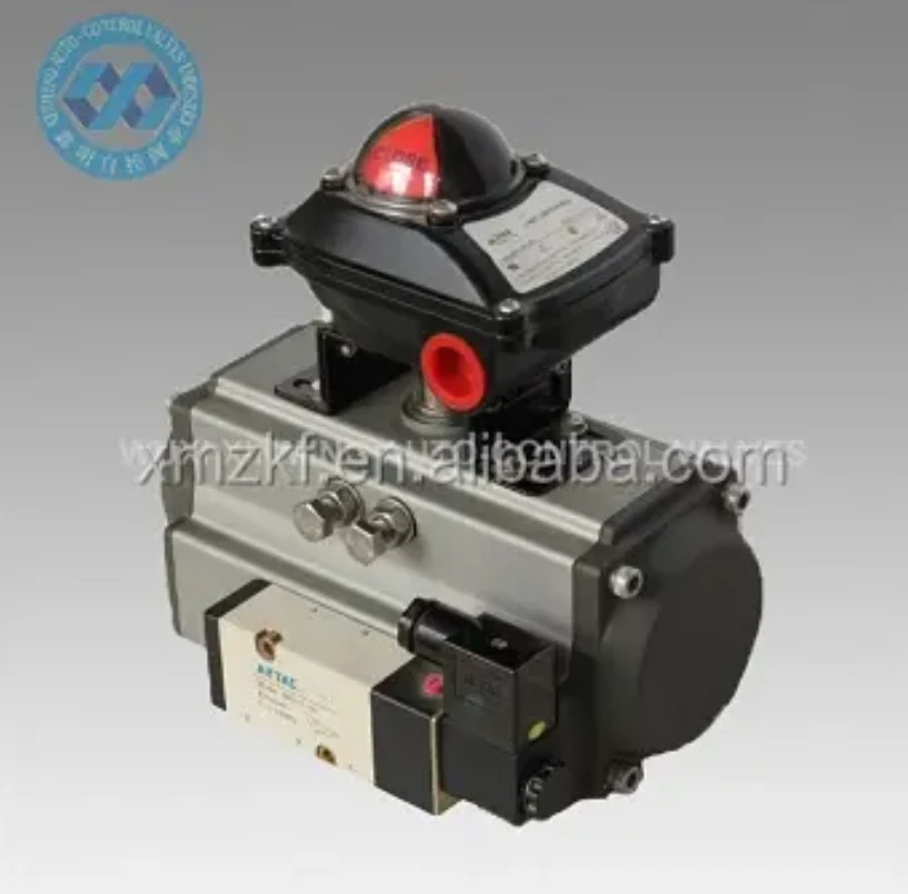 „Valve Airtac“ pneumatinis cilindro pavaros su pavaros padėties indikatoriumi ir „Airtac“ solenoidiniu vožtuvu